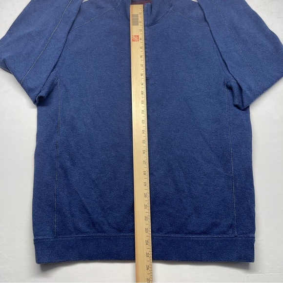 Tommy Bahama Men’s Reversible Pullover 1/4 ZipUp Sweater Blue/Maroon Size Medium - Picture 5 of 11